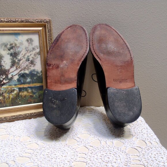BOSTONIAN CLASSICS First Flex Leather Cap Toe Black Oxfords Men's Sz 12 M - Picture 5 of 8